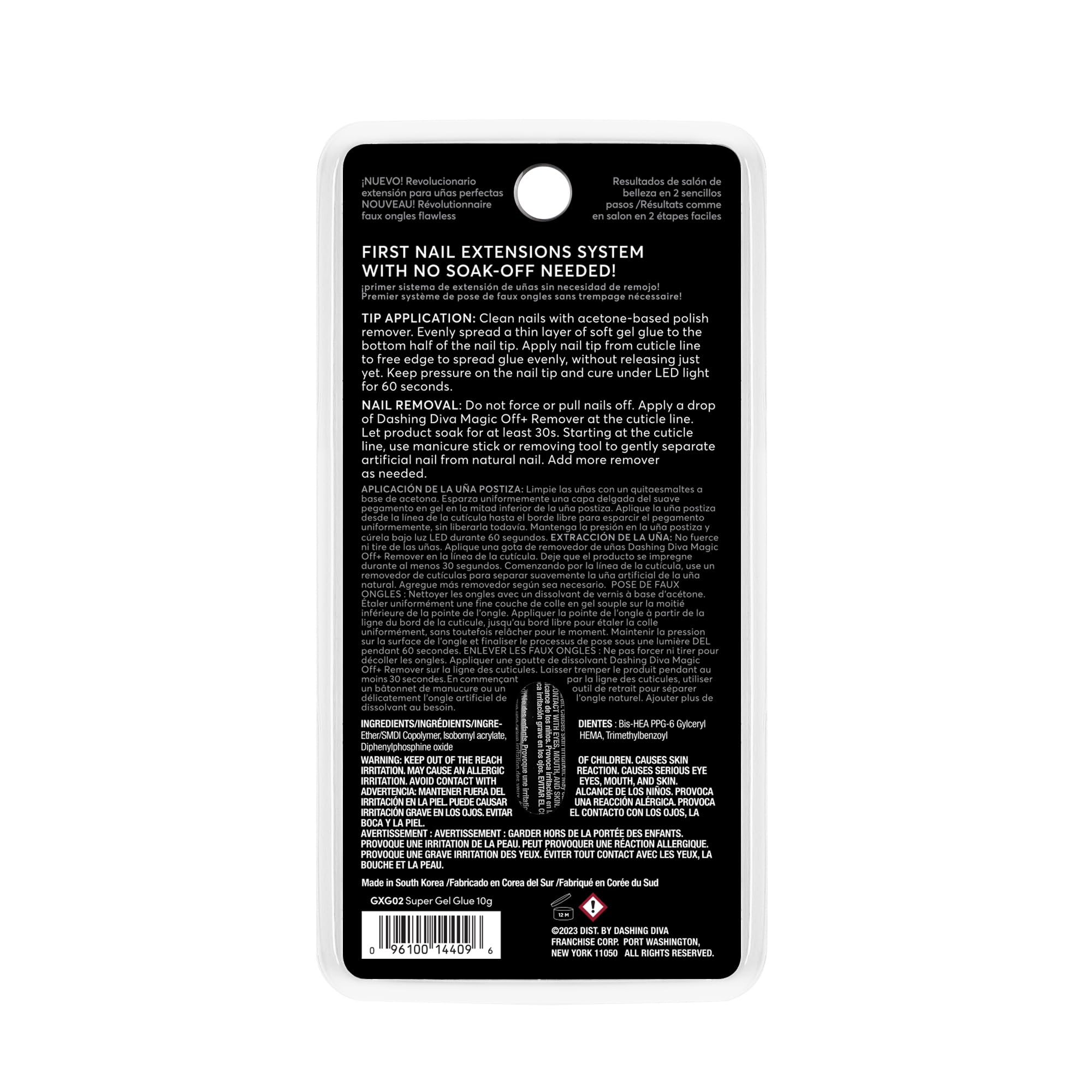 Dashing Diva Super Gel Glue - GelXtend Nail Glue for Nail Tips - Superior Adhesion, No Primer Needed - 10g - Image 4